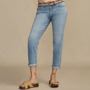 LUCKY BRAND Sienna Cigarette Boyfriend Mid Rise Blue Denim Jeans Size 6 / 28